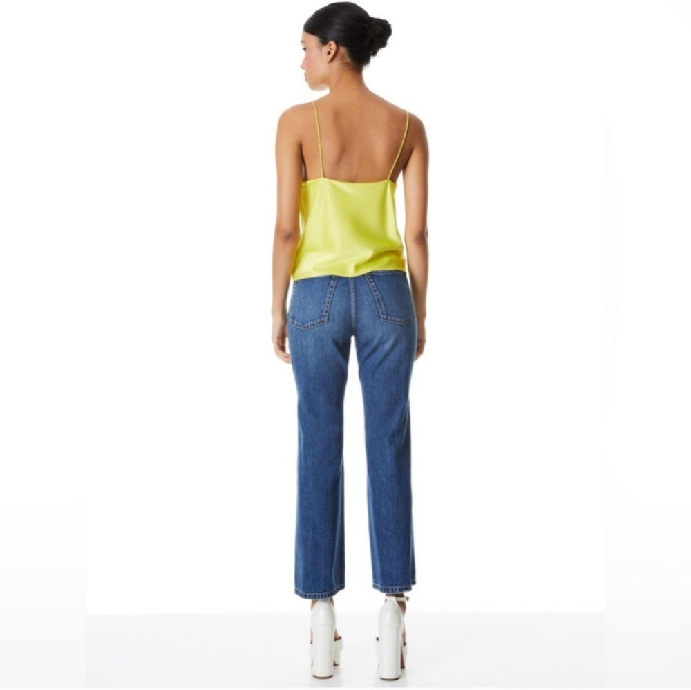 NWT Alice + Olivia Harmon Drapey Slip Tank - Picture 3 of 8